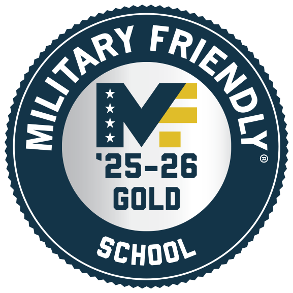 '25-'26 Military Friendly School Gold status medallion