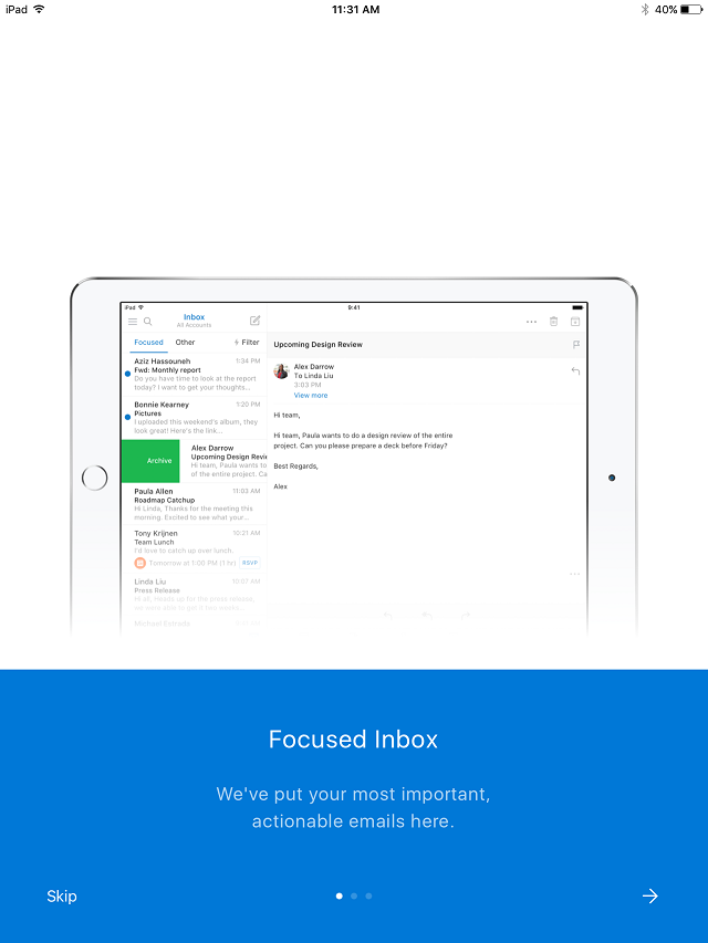 Outlook - Feature Highlights