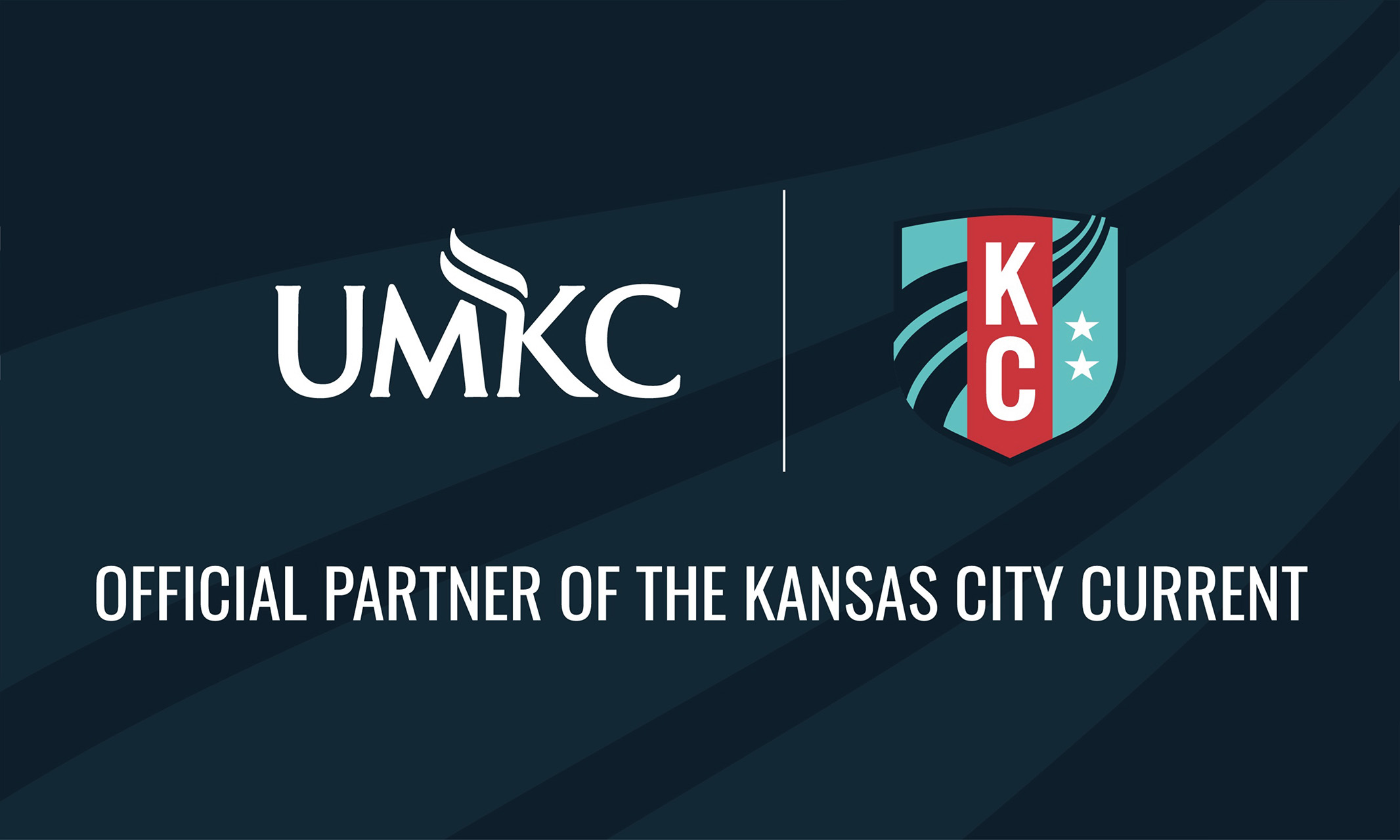 Graphic image with UMKC and KC Current co-branding