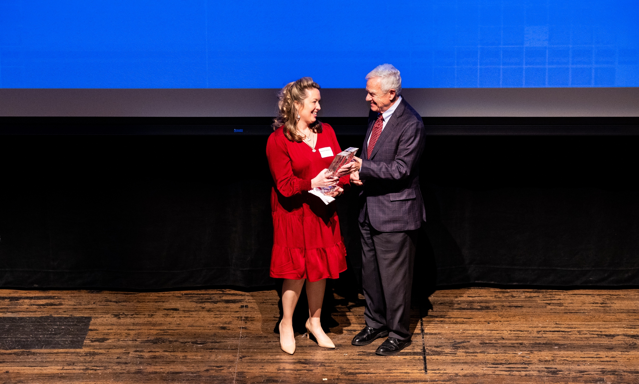 Natasha Herdman accepts her award