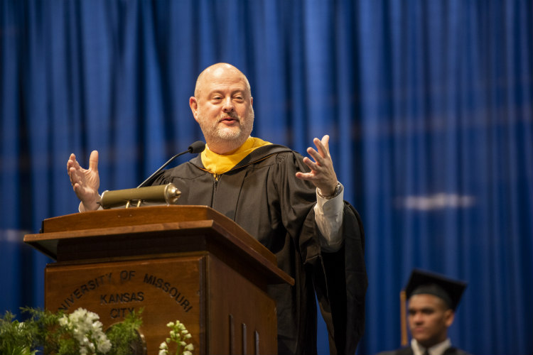 Bloch alumnus Mike Plunkett offers advice to the class of 2019.