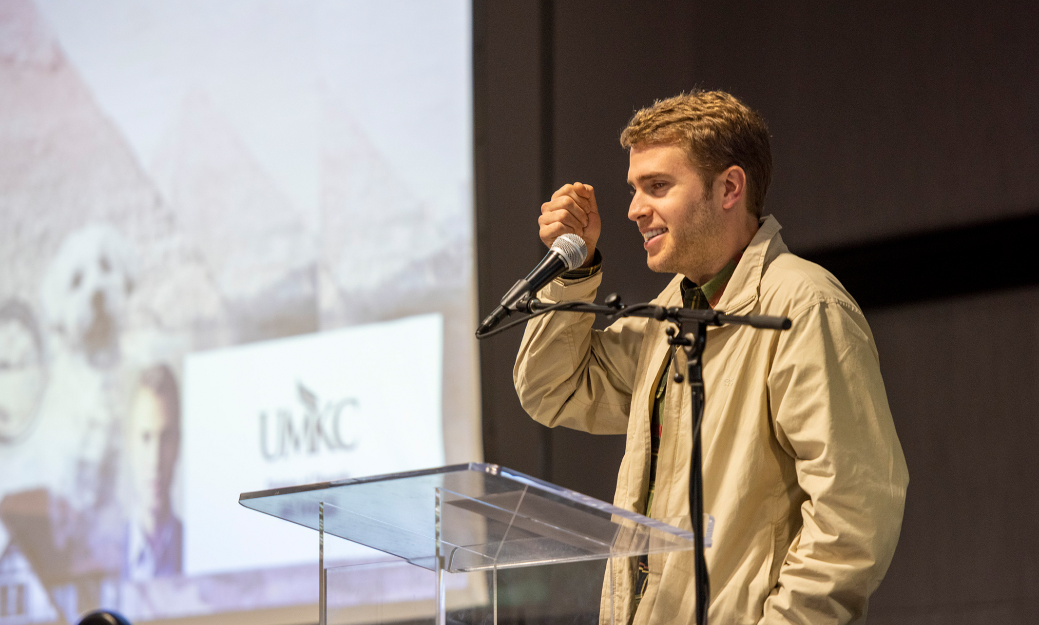 Shane Crone speaks at the 2019 Pride Lecture
