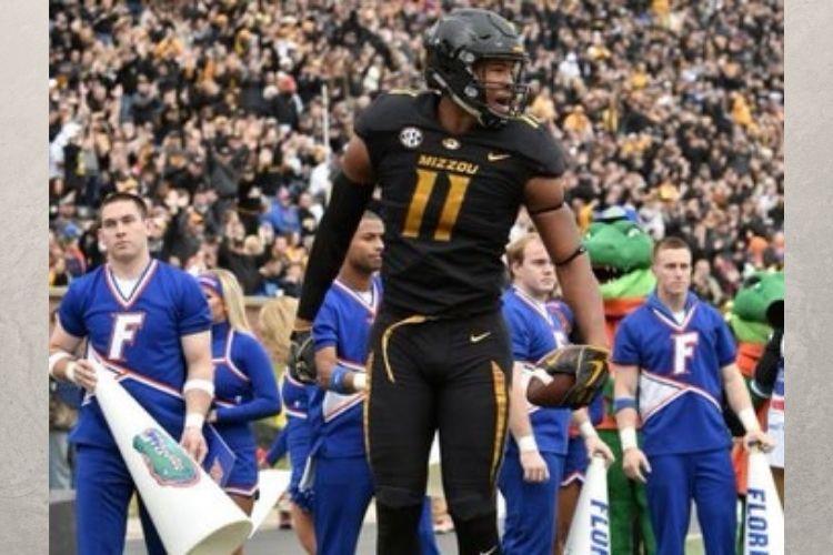 Kendall Blanton played football at the University of Missouri