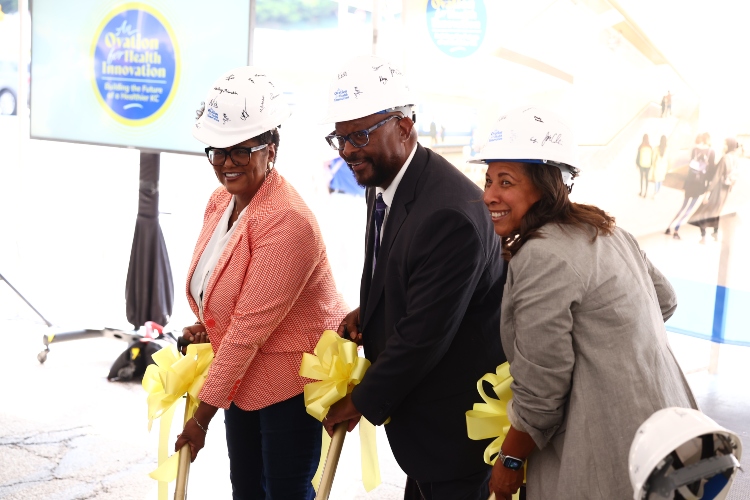 Jannette Berkley-Patton, the Rev. Eric Williams and Carole Bowe-Thompson